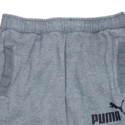 Puma Men's Grey Jogger Sweatpants M Regular Fit Cotton Blend