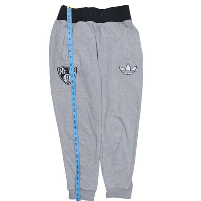 Adidas Women's Grey Jogger Sweatpants M Brooklyn Nets Activewear
