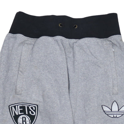 Adidas Women's Grey Jogger Sweatpants M Brooklyn Nets Activewear