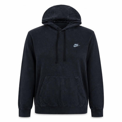 Nike Women Black Large Pullover Hoodie with Logo Pocket