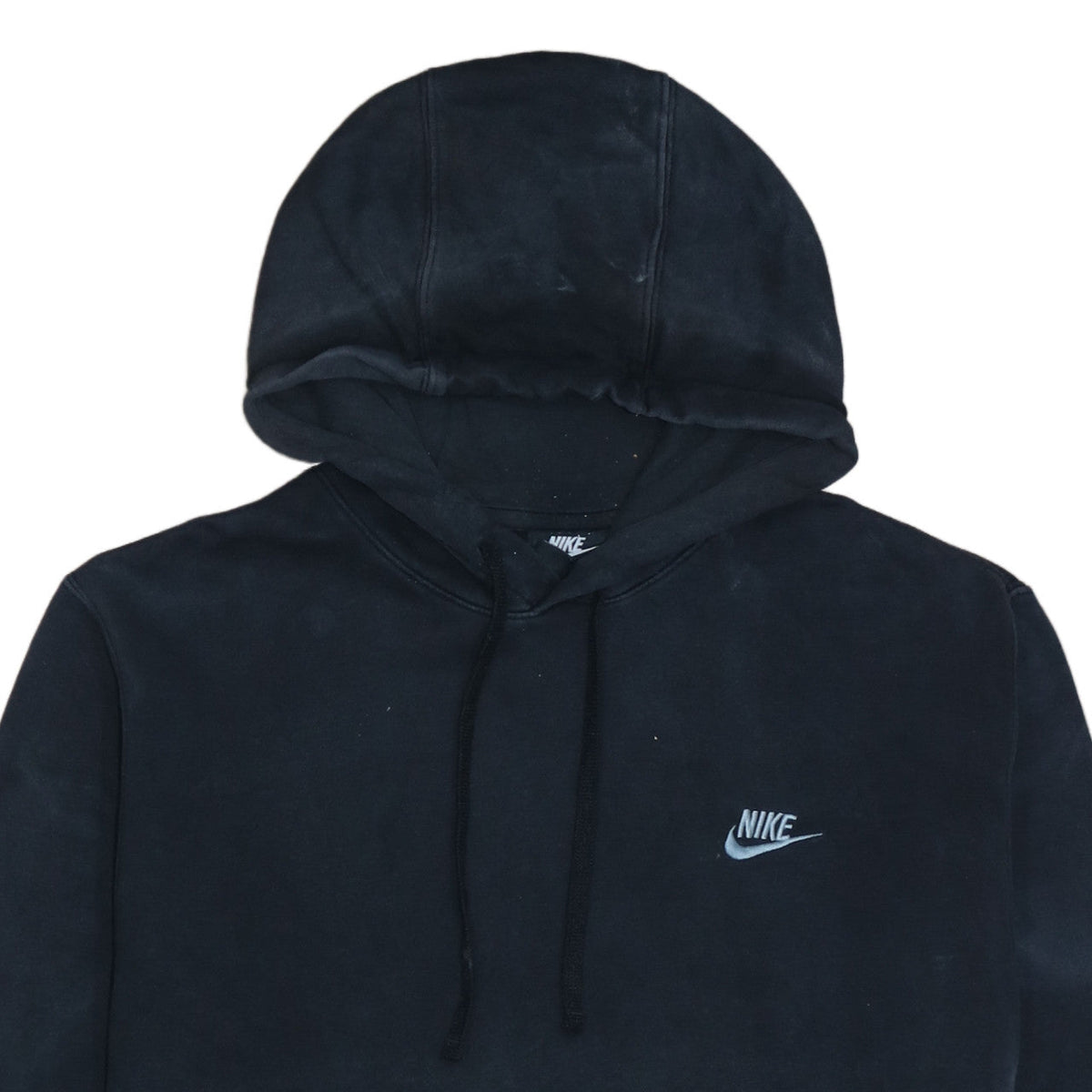 Nike Women Black Large Pullover Hoodie with Logo Pocket