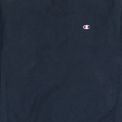 Champion Men's Blue Small Reverse Weave Crew Neck Sweatshirt