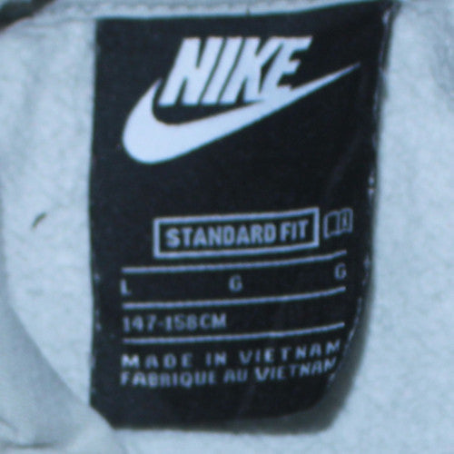 Nike Boys Grey Hoodie L 147-158cm Pullover Standard Fit Sweatshirt