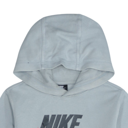 Nike Boys Grey Hoodie L 147-158cm Pullover Standard Fit Sweatshirt