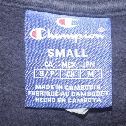 Champion Men's Blue Small Pullover Sweatshirt Crew Neck Embroidered Logo