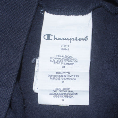 Champion Men's Blue Small Pullover Sweatshirt Crew Neck Embroidered Logo