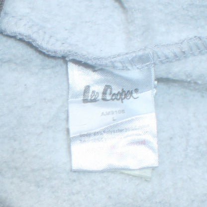 Lee Cooper Men’s Grey Full Zip Hoodie L Vintage Style Sweatshirt
