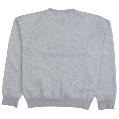 Disney Womens Grey XS Sweatshirt Mickey & Minnie Embroidered Pullover