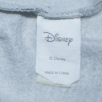 Disney Womens Grey XS Sweatshirt Mickey & Minnie Embroidered Pullover