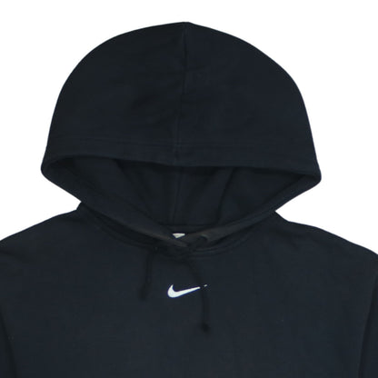 Nike Men’s Black Pullover Hoodie Medium Fleece Logo Sportswear