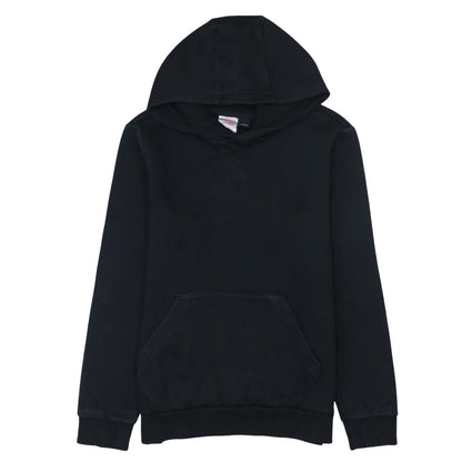 Adidas Boys Black Pullover Hoodie Size 13-14 Years Cotton Blend