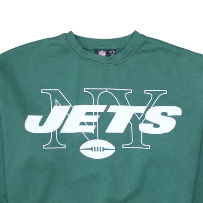 Primark NFL NY Jets Green Sweatshirt Women M 12-14 Crew Neck Pullover