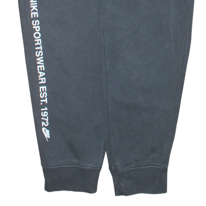 Nike Women's Black Jogger Cargo Sweatpants M Elastic Waist Fleece