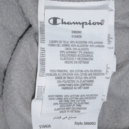 Champion Boys Grey Pullover Hoodie XL 13-14 Years Cotton Blend Logo Sweatshirt