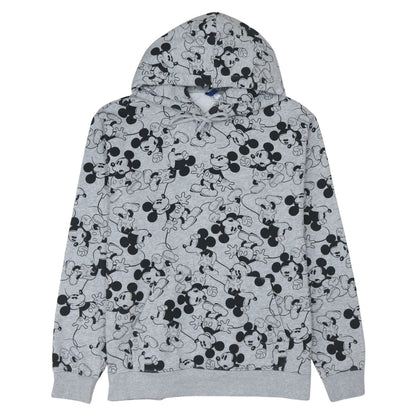 H&M Divided Disney Grey Mickey Mouse Hoodie Womens XL Pullover Fleece