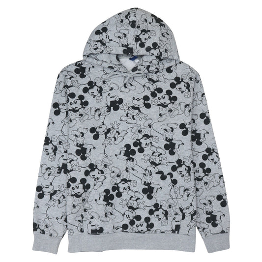 H&M Divided Disney Grey Mickey Mouse Hoodie Womens XL Pullover Fleece