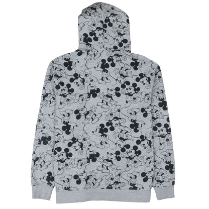 H&M Divided Disney Grey Mickey Mouse Hoodie Womens XL Pullover Fleece