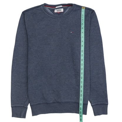 Tommy Jeans Men's Blue Regular Fit Crew Neck Sweatshirt Size S