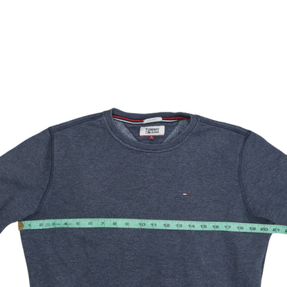 Tommy Jeans Men's Blue Regular Fit Crew Neck Sweatshirt Size S
