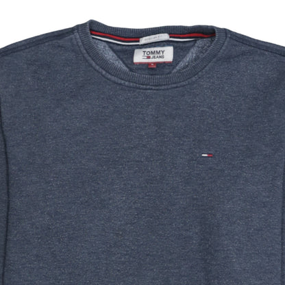 Tommy Jeans Men's Blue Regular Fit Crew Neck Sweatshirt Size S