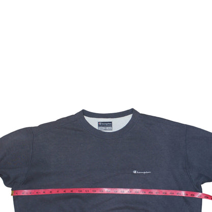 Champion Men's Blue XL Pullover Sweatshirt Crew Neck Embroidered Logo