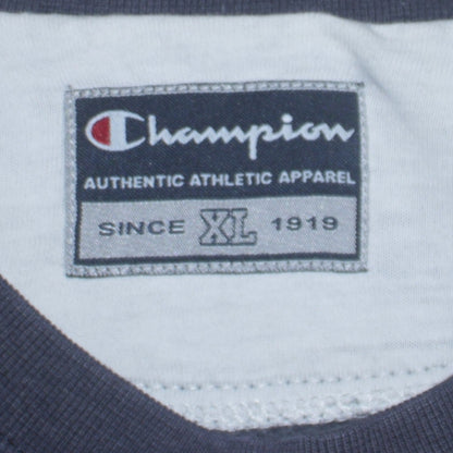 Champion Men's Blue XL Pullover Sweatshirt Crew Neck Embroidered Logo