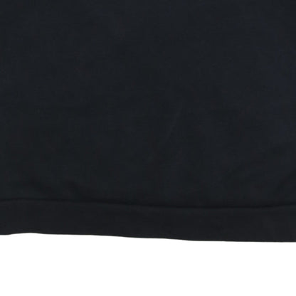 Adidas Womens Black Crew Neck Pullover Sweatshirt UK 12 Logo Print