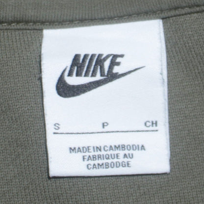 Nike Womens Khaki Green Crew Neck Logo Sweatshirt Size S