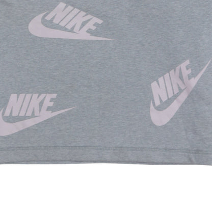 Nike Women’s Grey Cotton Blend Logo Sweatshirt Size S
