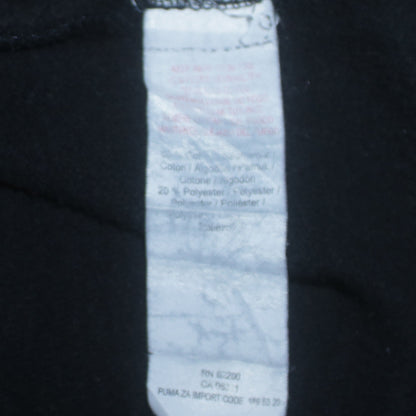 Puma Boys Black Pullover Hoodie Size 164 Cotton Blend Logo Sportswear