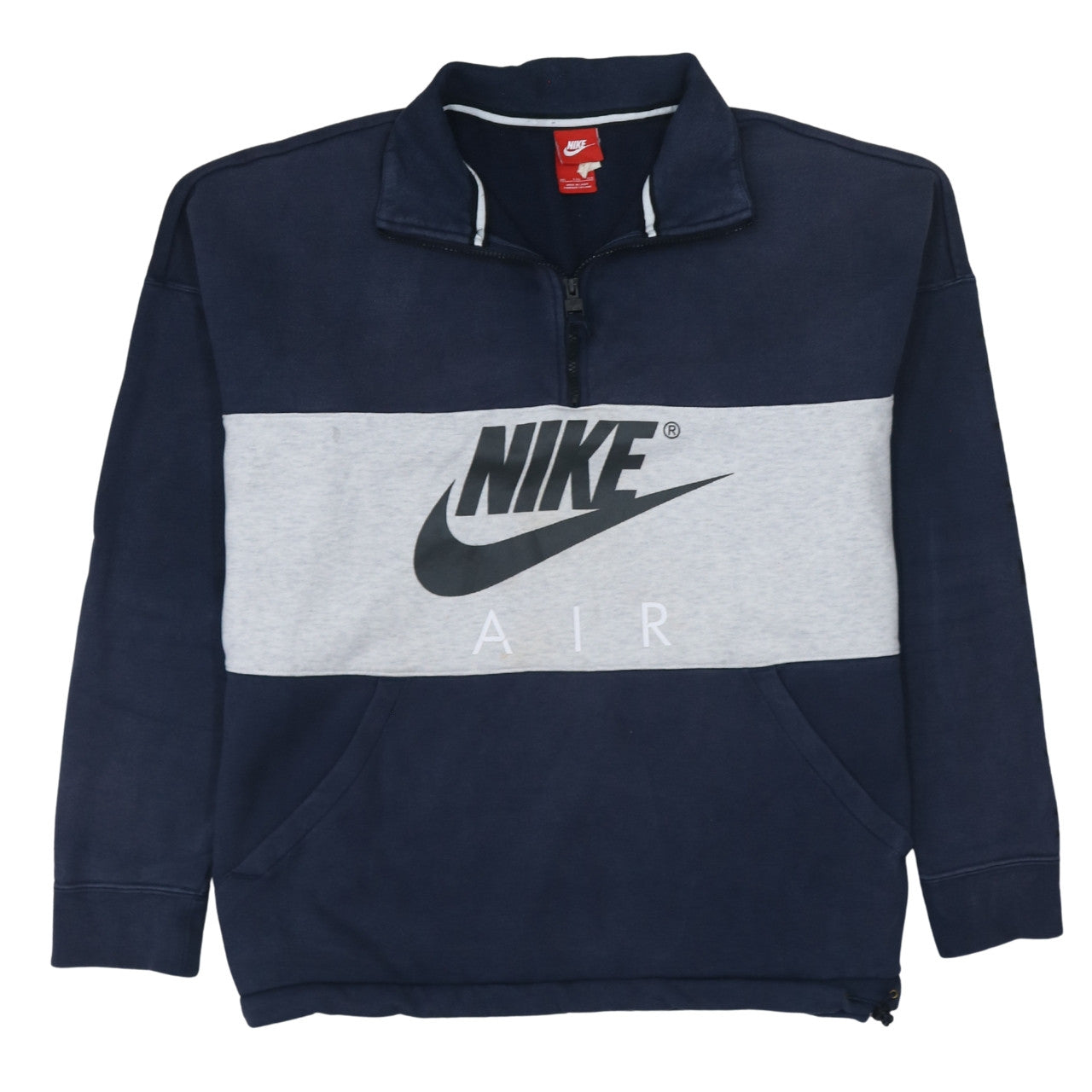 Nike Men's Blue Air 1/2 Zip Sweatshirt 2XL Regular Fit