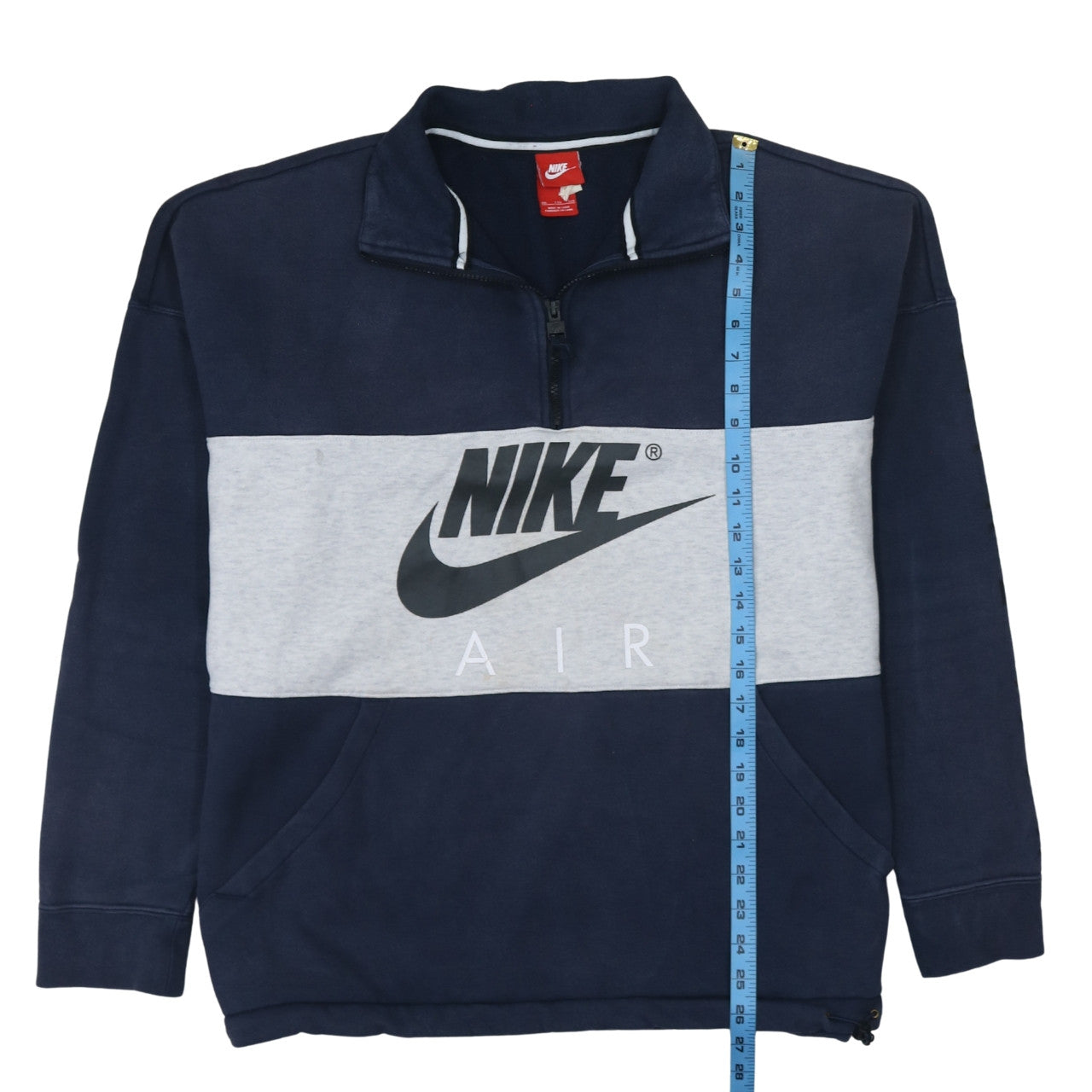 Nike Men's Blue Air 1/2 Zip Sweatshirt 2XL Regular Fit