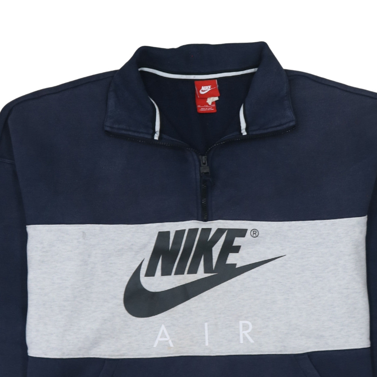 Nike Men's Blue Air 1/2 Zip Sweatshirt 2XL Regular Fit