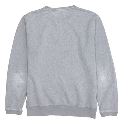 Tommy Hilfiger Men's Grey 2XL Crew Neck Logo Sweatshirt