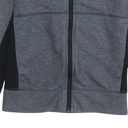 The North Face Boys Grey Full Zip Hoodie Size L Polyester Cotton Blend
