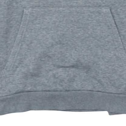 Puma Men's Grey Pullover Hoodie L Logo Fleece Sweatshirt