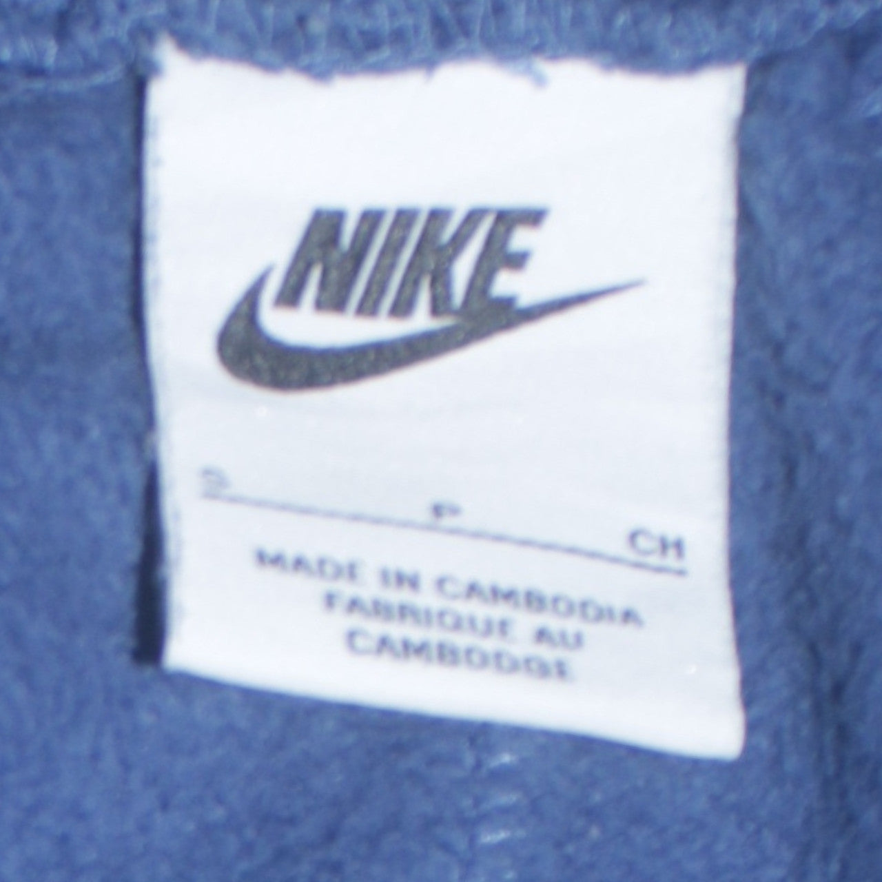 Nike Boys Blue Colourblock Jogger Trousers S Elastic Waist Zip Pockets