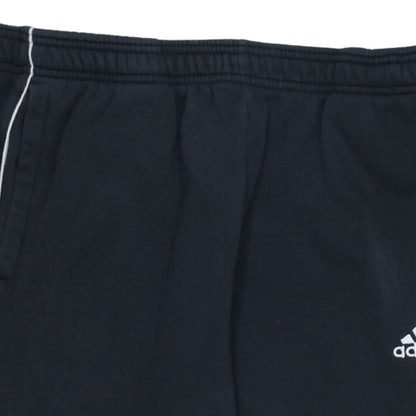 adidas Men's Black L Track Pants Tapered Fit Fleece Joggers