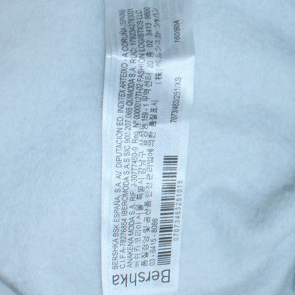 Bershka Women White Nirvana Graphic Print Crew Neck Sweatshirt XS