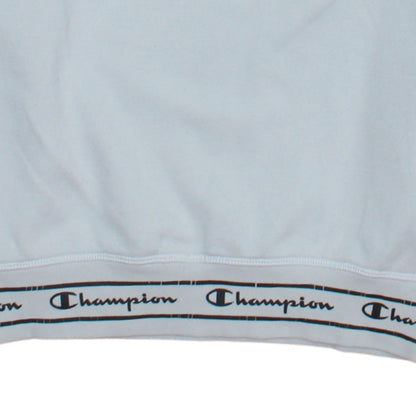 Champion Men's White Logo Pullover Sweatshirt Medium