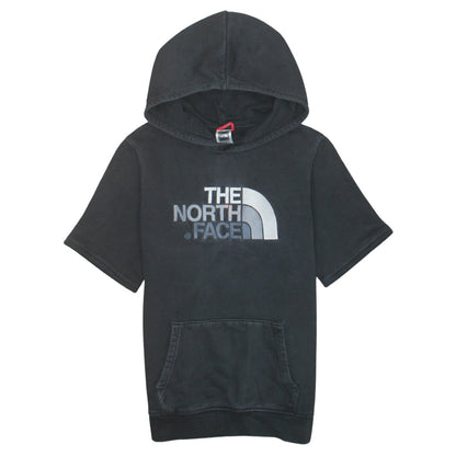 The North Face Boys Black XL Short Sleeve Pullover Hoodie 100% Cotton