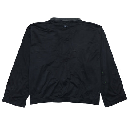 Starter Men's Black XL Full Zip Retro Sports Sweatshirt