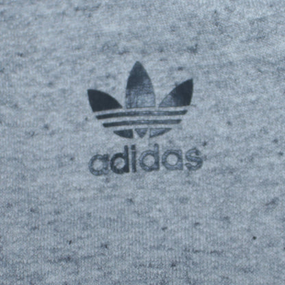 Adidas Boys Grey Full Zip Hoodie 13-14 Years Classic Logo Hooded Sweatshirt