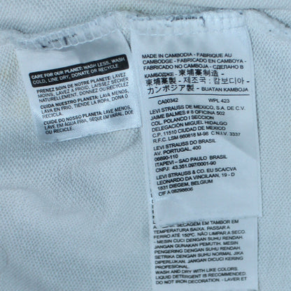 Levi's Women's White Small Logo Pullover Hoodie