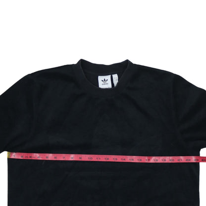 Adidas Men's Black Cotton Short Sleeve Sports T-Shirt M