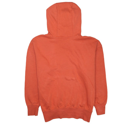 Nike Men's Orange Pullover Hoodie M Logo Fleece Kangaroo Pocket