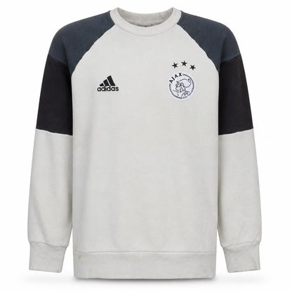 Adidas Men’s Beige Ajax Amsterdam Crew Neck Sweatshirt Size L