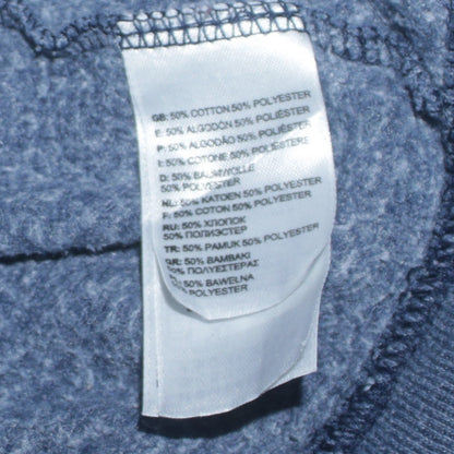 The North Face Women's Blue Full Zip Hoodie Size S Cotton Blend