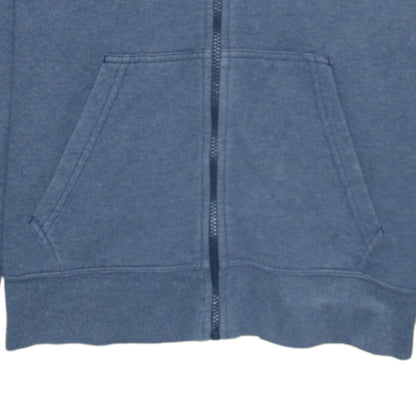 The North Face Women's Blue Full Zip Hoodie Size S Cotton Blend