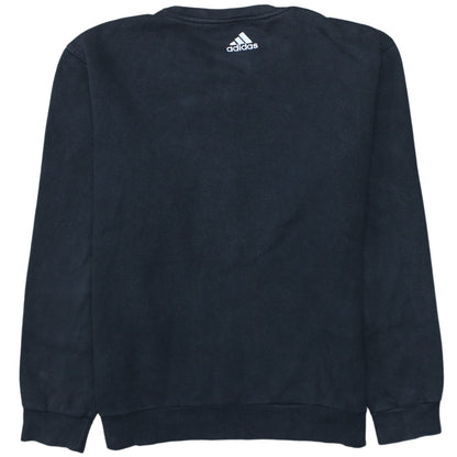 Adidas Women's Black Medium Pullover Sweatshirt Crew Neck Logo Print